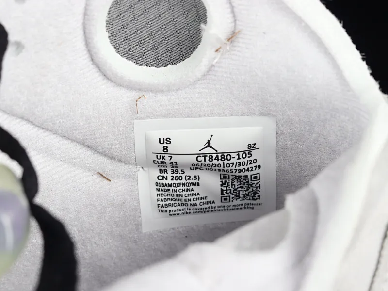 All categories Air Jordan Jordan series basketball shoes Air Jordan 5 OF x Air Jordan 5 Retro SP AJ5 Joe 5 joint model Grape Gray CT8480-105